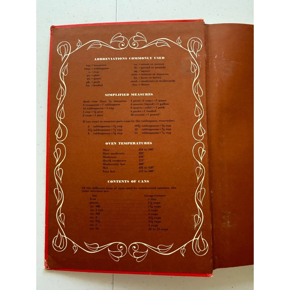 Vintage Betty Crockers Picture Cookbook 1950 1st Edition 7th Printing Red